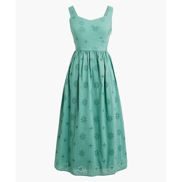 New with tags- JCrew Eyelet midi dress - Picture 1 of 5